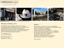 Tablet Screenshot of kaffeehaus-am-zoo.de